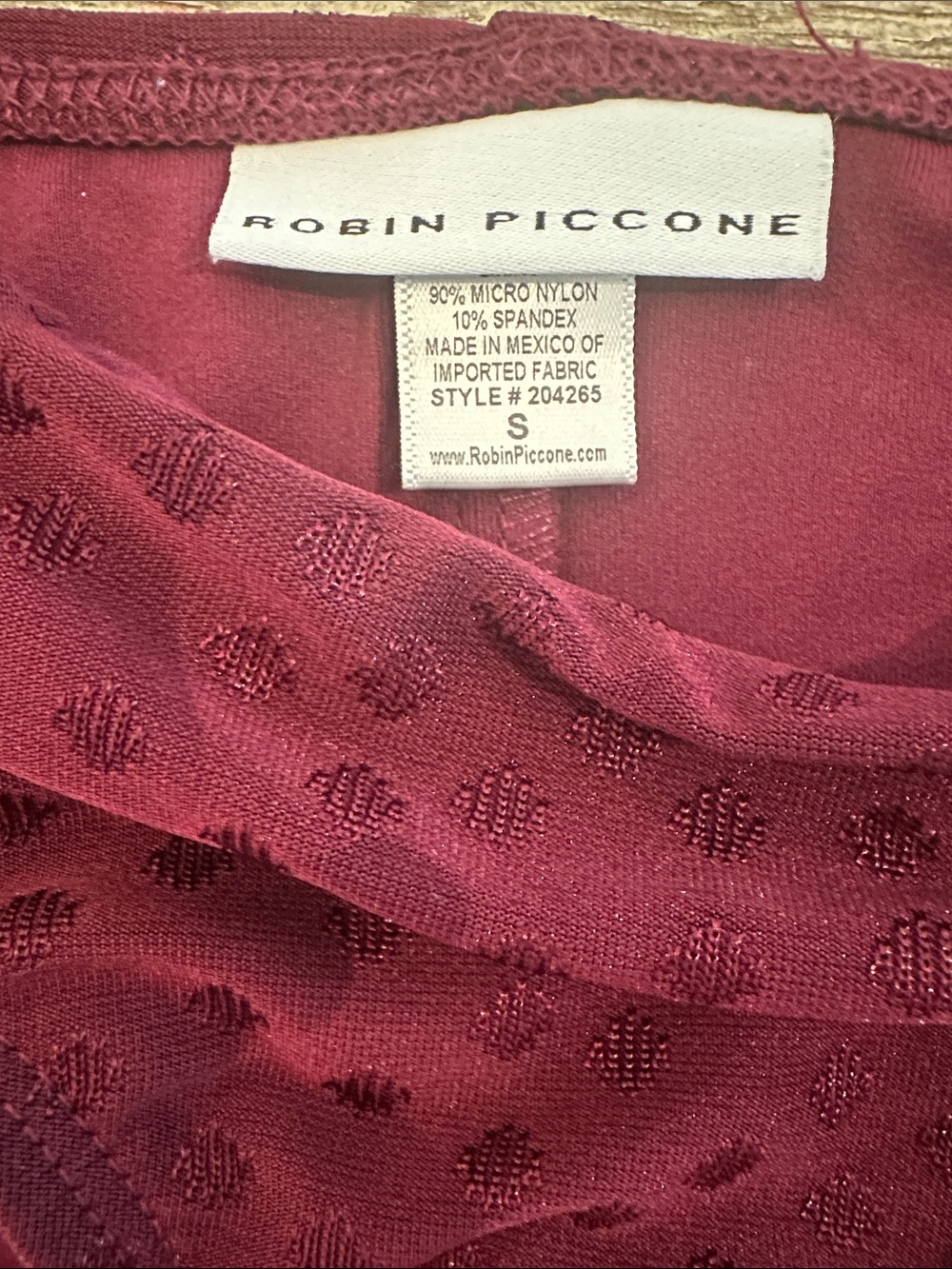 Robin Piccone Raspberry Ruffled V-Neck Tankini Set - Picture 6 of 8